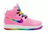 nike air force 1 high original femmes hommes  pas cher rainbow  pink